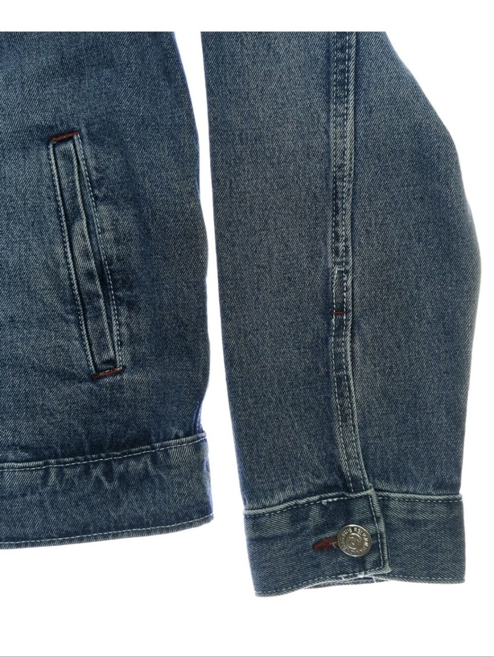True Religion Mens XL Jesse Trucker Blue Jean Denim Jacket New 10087 - Picture 7 of 7